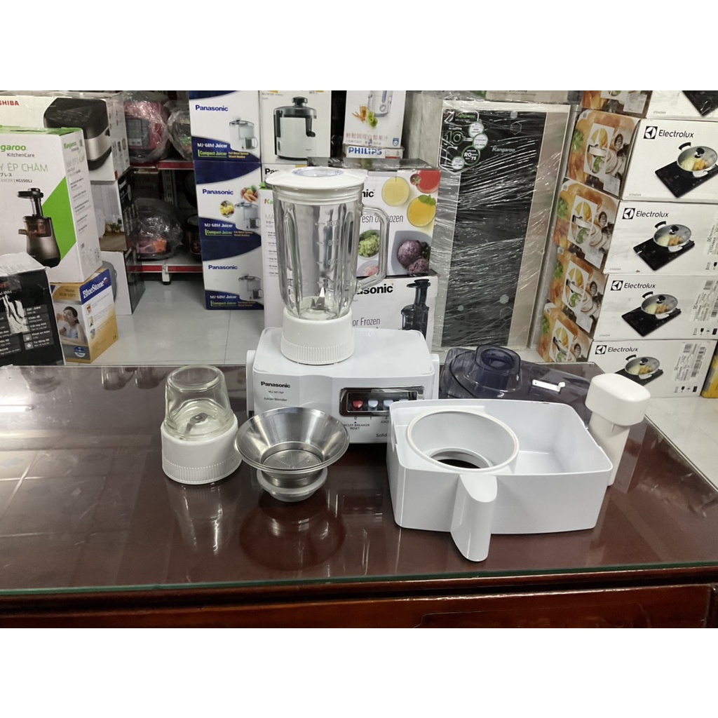 Máy xay ép đa năng Panasonic MJ-M176PWRA Malaysia - Hàng trưng bày