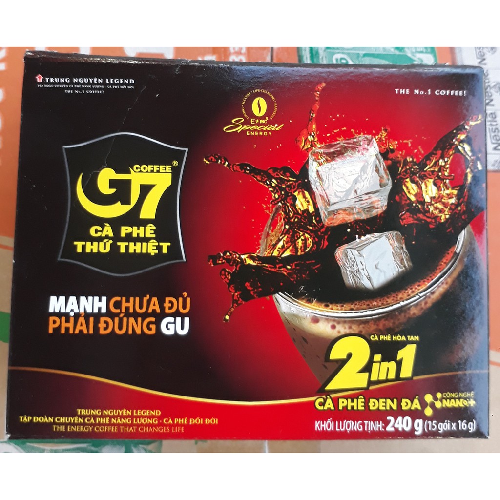 Cà phê G7 2in1 - Hộp 15 gói 16gr