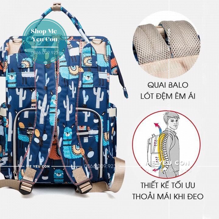 Balo Bỉm Sữa Đựng Đồ Đa Năng Cho Mẹ Và Bé, Balo Cho Mẹ Và Bé Thiết Kế Thông Minh Nhiều Ngăn  SIÊU TIỆN DỤNG