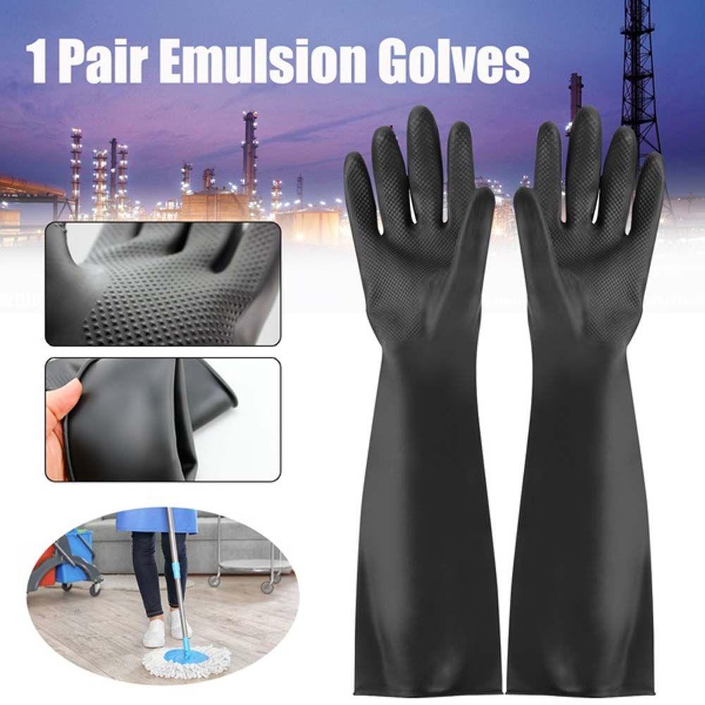 Găng Tay Cao Su Latex Lấp Lánh Đa Năng Chống Axit Alkali Bảo Vệ An Toàn Cho Phòng Thí Nghiệm Hóa Học