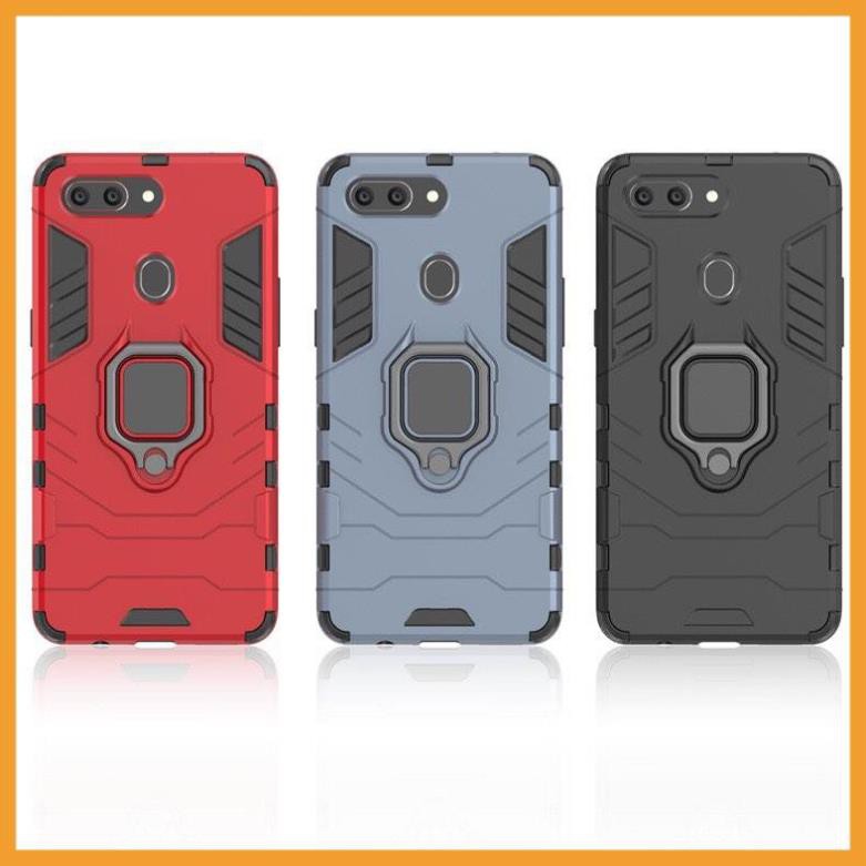 Ốp lưng Oppo F9 / A7 / A5s chống sốc Iron Man gắn giá đỡ iring, chống va đập mạnh