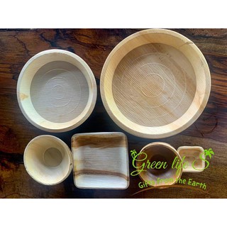 Combo tiện lợi mo cau/tiệc 10 người ,chén đĩa mo cau dùng 1 lần cao cấp, tiện lợi, thân thiện môi trường/mo cau xứ Tiên