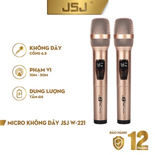 Ảnh chụp Micro karaoke không dây cao cấp JSJ W221 mẫu mới tích hợp màn hình led chuyên nghiệp công nghệ cải tiến âm thanh chân th tại TP. Hồ Chí Minh