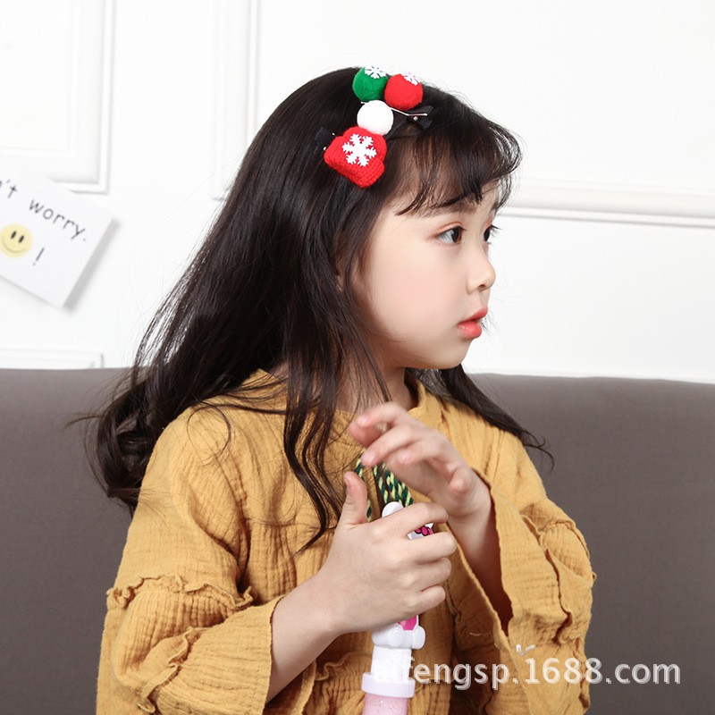 [HOT] Kẹp mái Noel Giáng sinh Bộ 2 cái phụ kiện tóc trẻ em kẹp tóc phong cách Hàn Quốc 214KTGSB