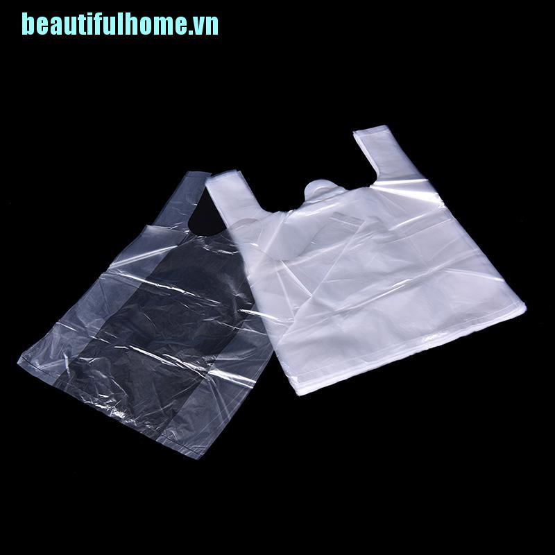 Set 46 Túi Nhựa 15X23Cm Có Tay Cầm Dùng Để Đựng Áo Thun Trong Siêu Thị