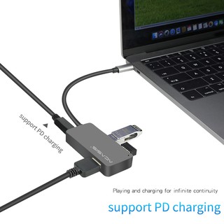 ACASIS C HUB Type-C to USB 3.0 Adapter Support PD Charging Splitter for IMac MacBook Air Usb3.0 Pc Computer Laptop