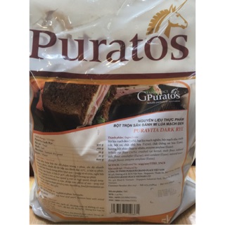 Bột trộn sẵn bánh mỳ đen gói 0.5kg kèm công thức