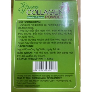 Diệp lục Collagen Powder