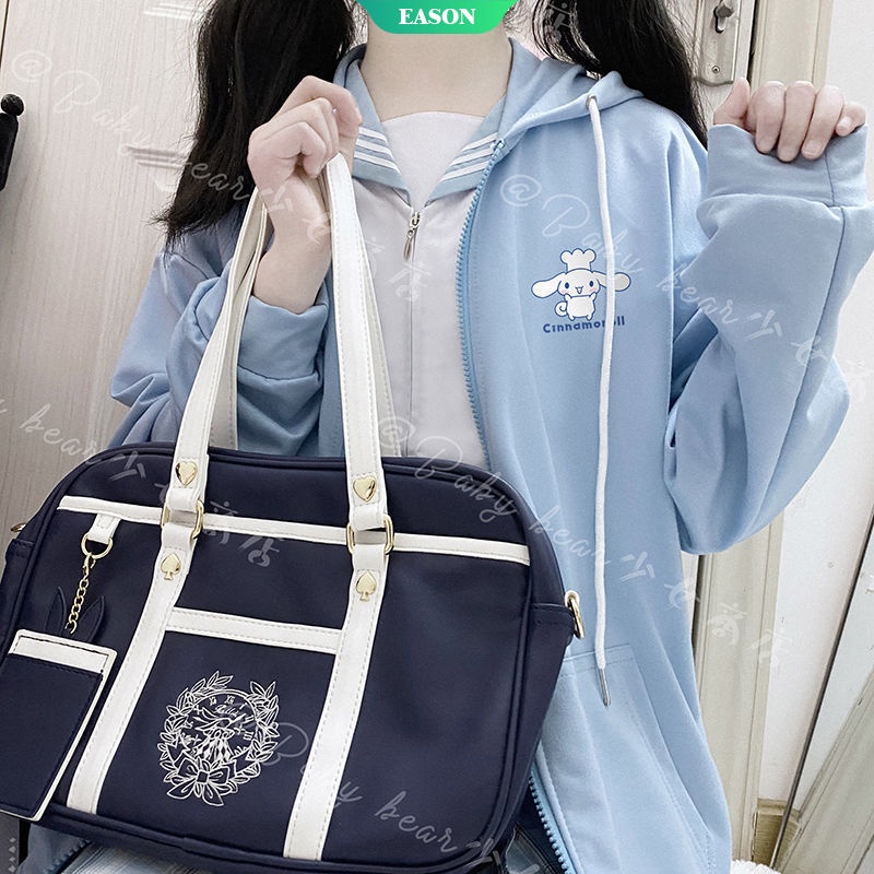 Áo Khoác Hoodie Nhung Dáng Rộng Tay Dài Có Khóa Kéo In Hoạt Hình Sanrio Cinnamoroll Kiểu Nhật Bản Thời Trang Thu Đông Cho Nữ