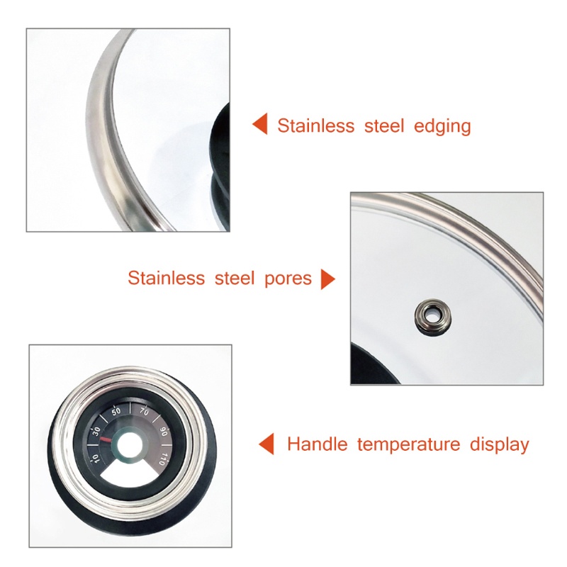 Nắp Nồi Chiên Sâu Có Thể Điều Chỉnh Nhiệt Độ Tiện Dụng