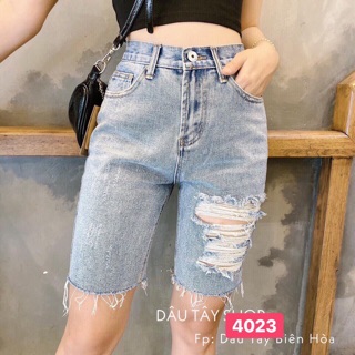 Quần Jean Ngố Nữ Rách 🌞