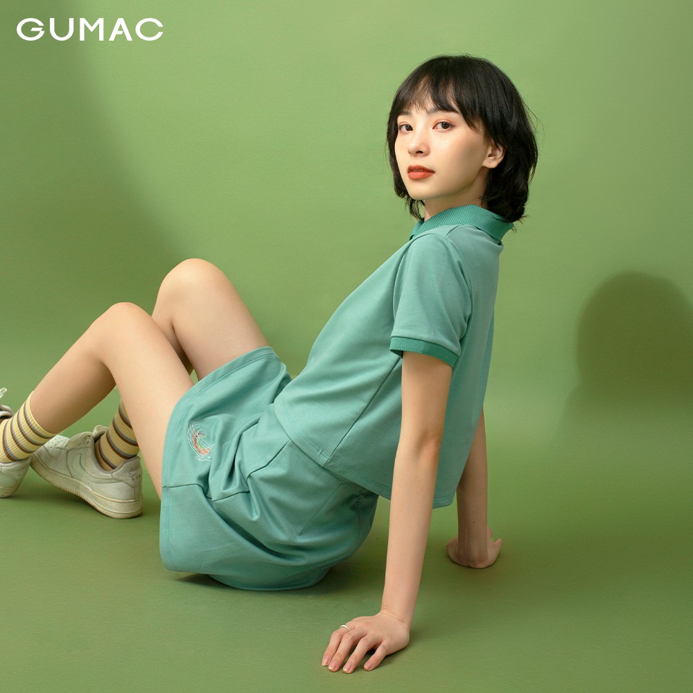 Áo polo nữ thêu bạch tuộc GUMAC đủ màu, đủ size, phong cách năng động, trẻ trung ATB314 | BigBuy360 - bigbuy360.vn