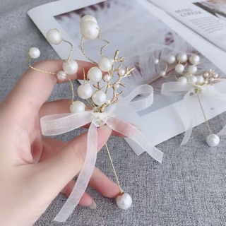 Cài áo hạt trai