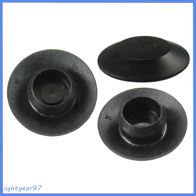 Set 100 Nút Cao Su PVC Đen Bịt Lỗ Kim Loại Thông Dụng Cho Cửa Xe Hơi