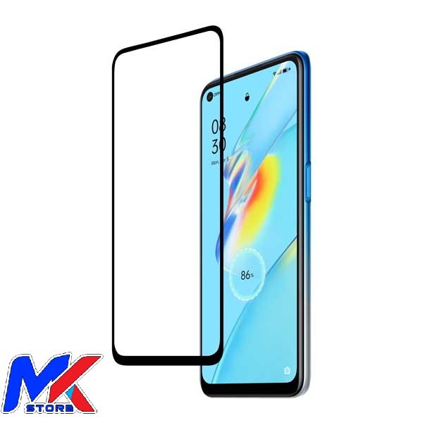 Kính cường lực bảo vệ màn hình ĐT Oppo A54 full màn hình full keo - tặng bộ giấy lau kính trị giá 10K