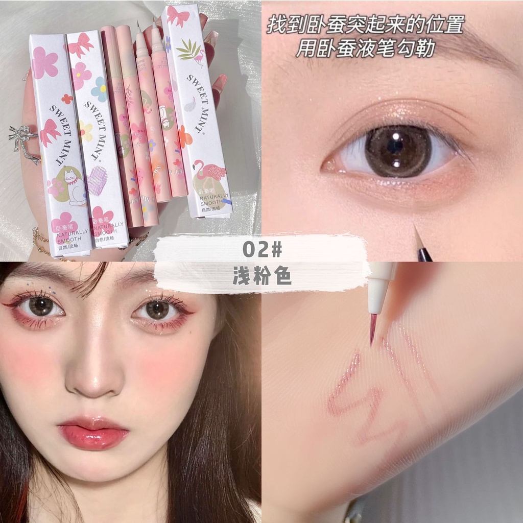 Sweet Mint Bút Kẻ Bọng Mắt Và Viền Mi Sweet Mint Thỏ Hoa Naturally Smooth