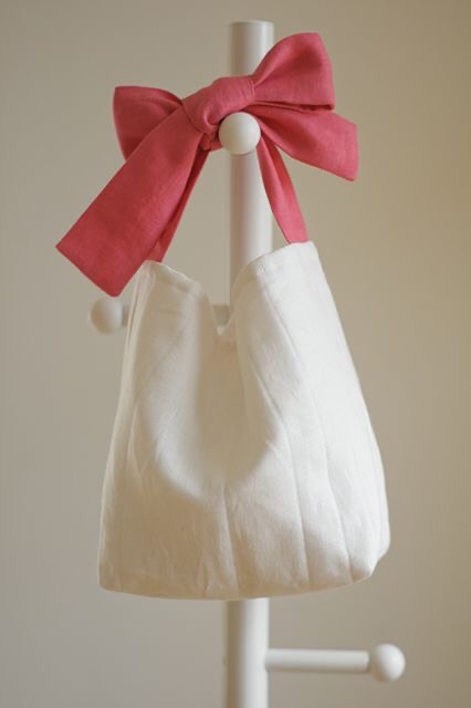 Túi canvas quai nơ