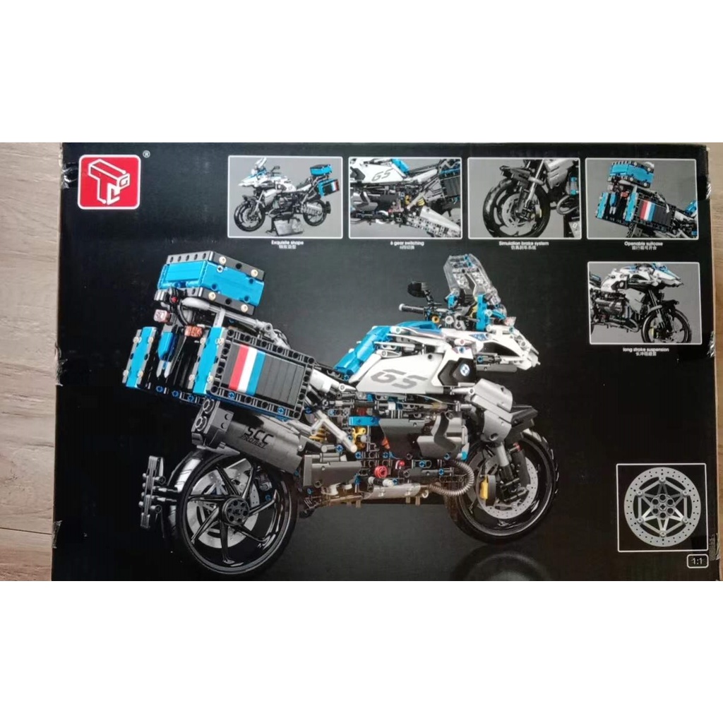Đồ chơi Lắp ráp Mô hình xe máy Water Bird Motorcycle TGL T4022 BMW R1250 GS  2369pcs