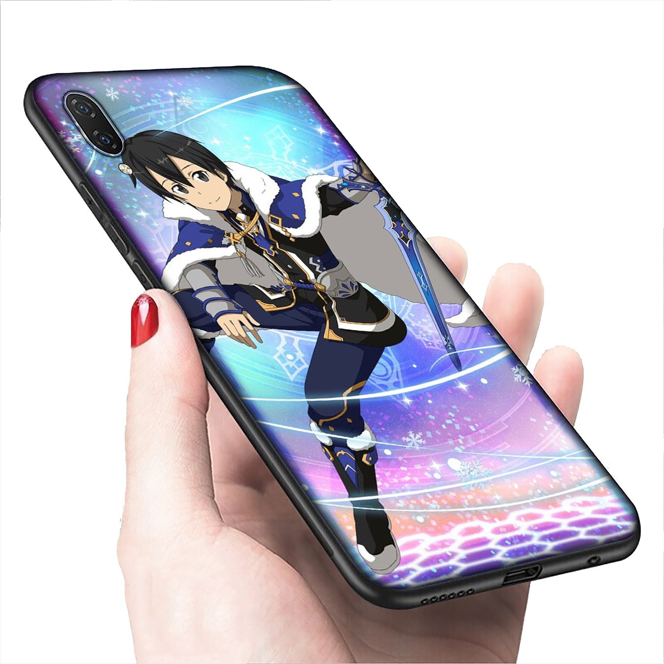 Ốp Lưng Silicone Họa Tiết Hoạt Hình Sword Art Online Thời Trang Cho Iphone Xr X Xs Max 7 8 6 6s Plus + 8plus 6plus 7plus