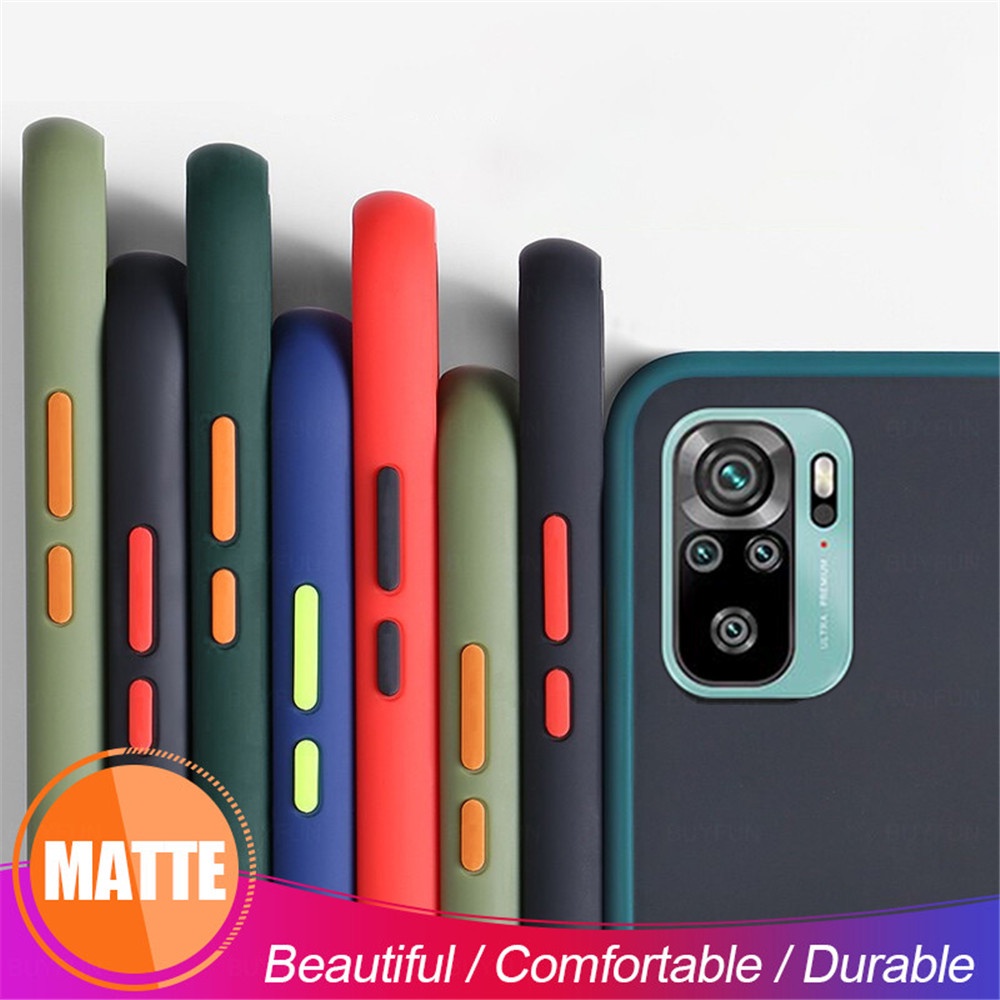 XIAOMI Ốp Điện Thoại Silicon Nhám Chống Sốc Cho Redmi Note 10 4g Redme Note10 4g Nota Not 10s