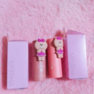 Má hồng dạng thỏi Missha gấu line friend bản limited