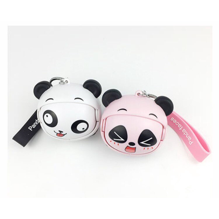 Móc khóa Gấu trúc 6 gương mặt biểu cảm cực kì độc đáo trang trí túi, balo, làm quà tặng bạn bè người thân - Ráp