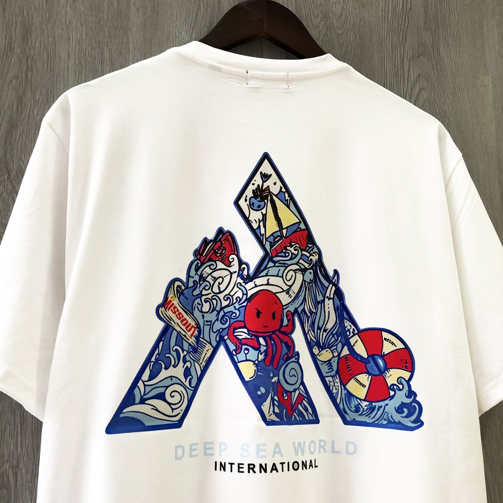 Áo thun nam nữ MISSOUT DEEP SEA, áo thun tay lỡ nam nữ unisex , Dricco_offcial