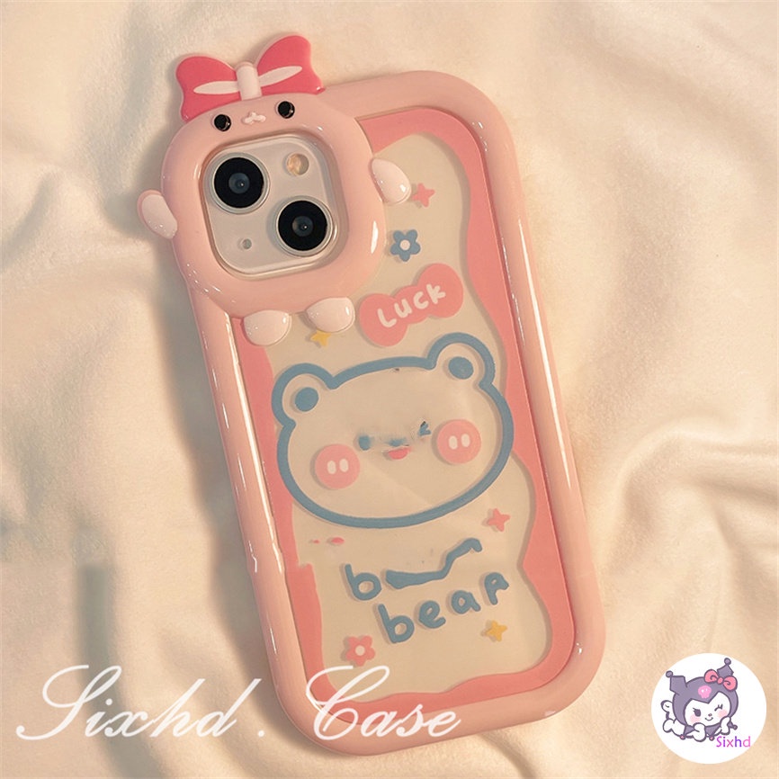 Compatible For Samsung A03 A03s A14 A13 A12 A22 A23 A33 A04s A04E A50 A50s A30s A32 A53 A54 A51 A52 A71 A72 A21s A30 A20 A31 A11 A02s M22 M32 sixhd Ốp Điện Thoại TPU Mềm Chống Rơi In Hình Gấu Graffiti Cho