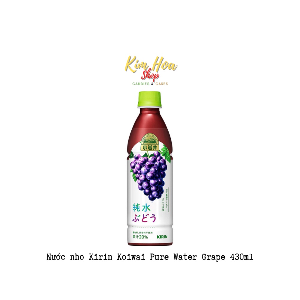 Nước ép hoa quả tinh khiết và trà sữa KIRIN KIOWAI Nho & Táo & Cam & Trà sữa từ Nhật Bản - MADE IN JAPAN