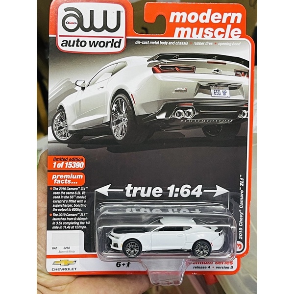 Hobby Store xe mô hình Auto World 2019 Chevy Camaro ZL1