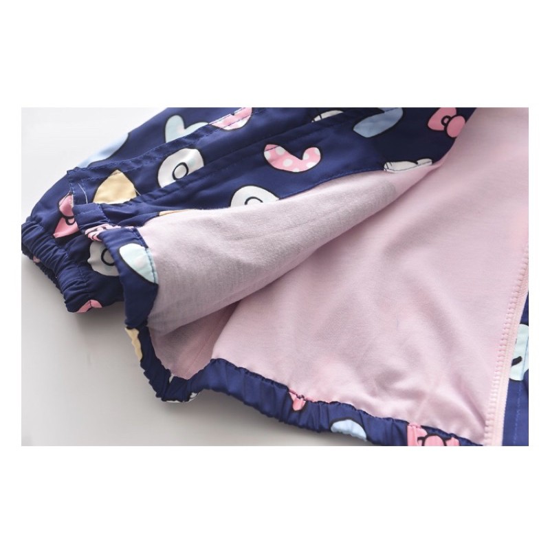 Áo khoác gió cao cấp cho bé gái