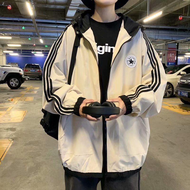 Áo Khoác Có Mũ Trùm Dáng Rộng Thiết Kế Giản Dị Phong Cách Hàn Quốc Dành Cho Nam | BigBuy360 - bigbuy360.vn