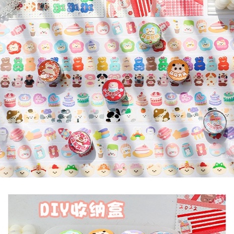 STICKER WASHI DẠNG CUỘN HÌNH DỄ THƯƠNG ĐỂ TRANG TRÍ