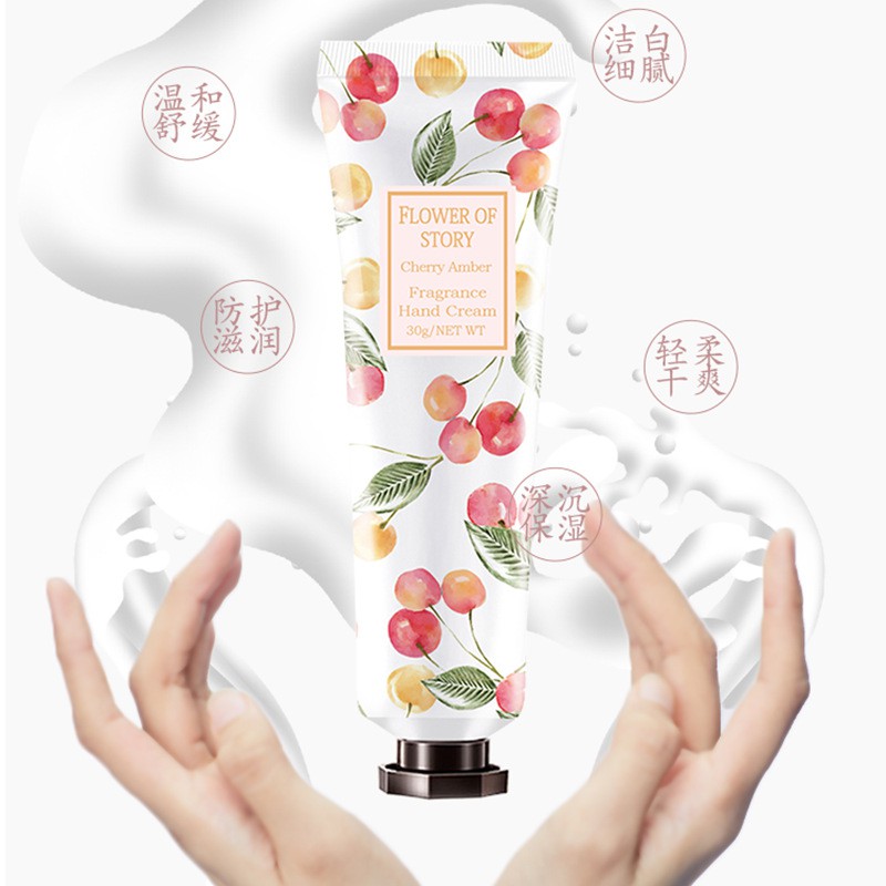 🌈🍒🥑 Kem Dưỡng Da Tay Hương Nước Hoa Flower Of Story 30gr Mẫu Mới - Y362 | BigBuy360 - bigbuy360.vn