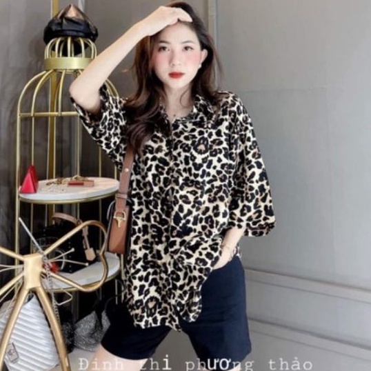 Sơ mi beo tay ngắn và ngựa vằn phôm UNISEX