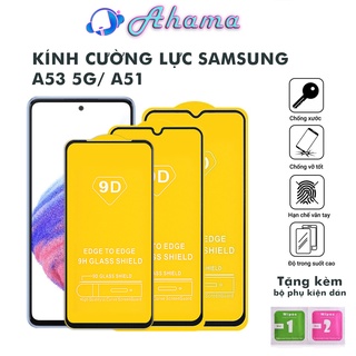 Kính Cường Lực samsung A53 5G A51 full màn chống trầy xước rơi vỡ tặng kèm khăn lau màn hình