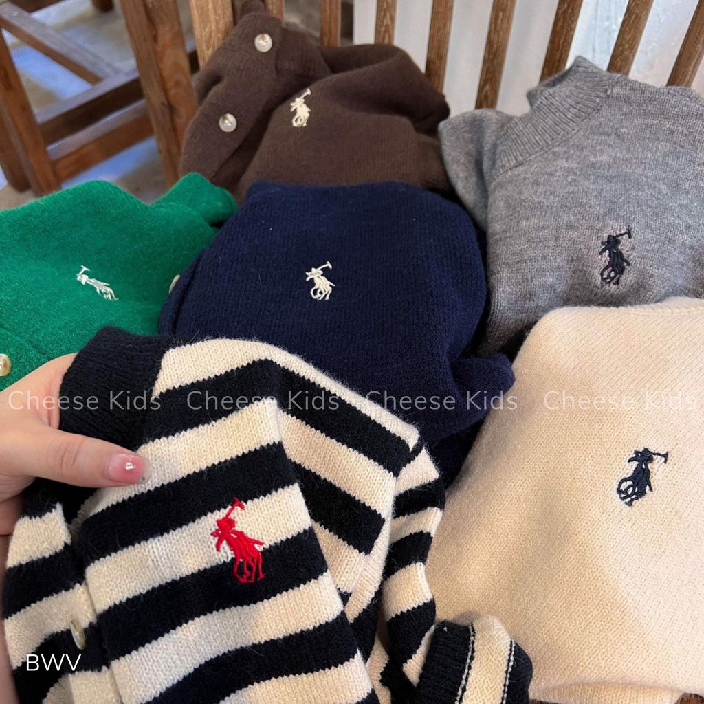 Áo khoác cardigan cho bé trai EMBES KIDS, áo khoác thu đông trẻ em 11kg đến 31kg