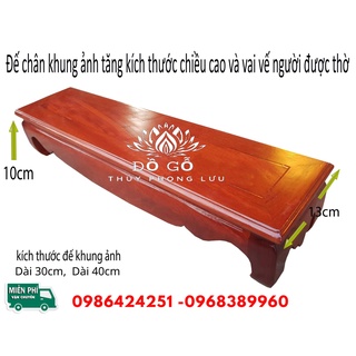 Đế kê khung ảnh - kỷ dài gỗ hương cao cấp