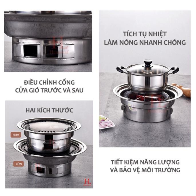 Bếp nướng không khói HL, nướng than hoa tiện dụng, phù hợp đi dã ngoại, gia đình, hàng cao cấp.