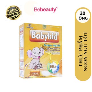 Thực Phẩm Giúp Bé Ăn Ngon Ngủ Tốt Babykid Vinaplus Hộp 20 Ống (10ml)