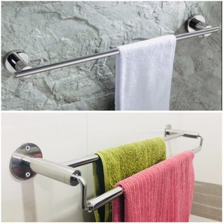 Giá treo khăn nhà tắm inox 304 không gỉ cao cấp, giá vắt khăn tắm đơn, đôi dài 60 cm