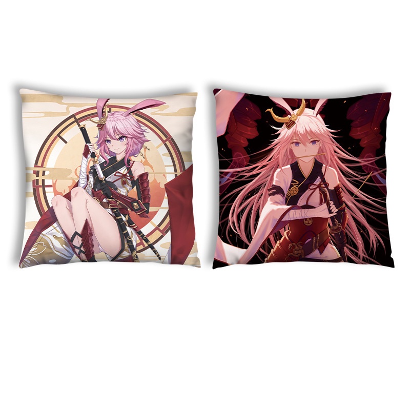 (3 mẫu) Gối IN HÌNH Honkai Impact game anime chibi gồm cả vỏ và ruột êm ái chất đẹp