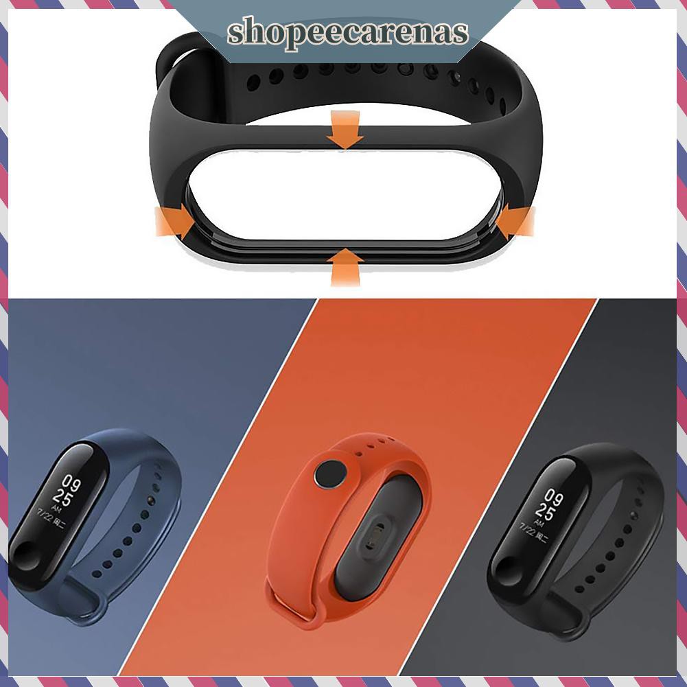 Set 10 Dây Đeo Silicon Mềm Cho Đồng Hồ Thông Minh Xiaomi Mi Band 3 / 4