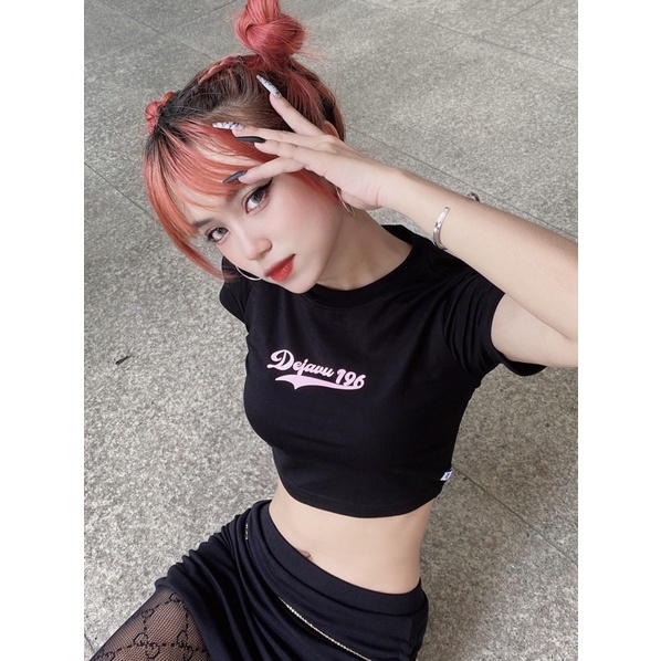 Áo thun croptop nữ ôm body Dejavu196