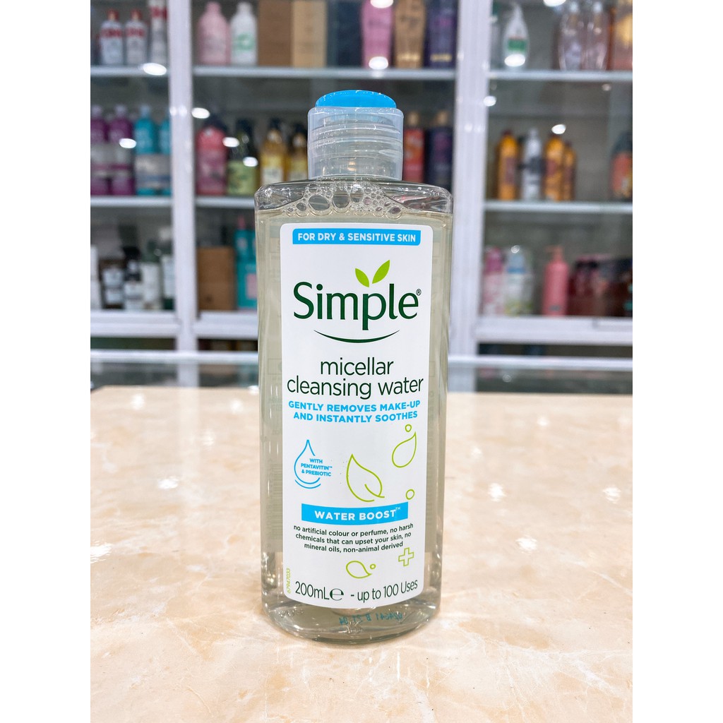 Nước Tẩy Trang Simple Micellar Cleansing Water Water Boost 200ml