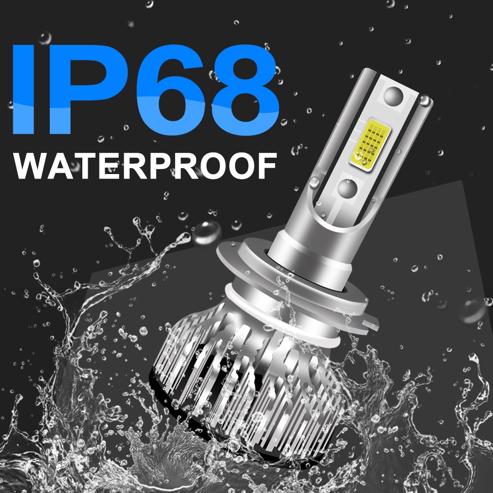 2 cái Canbus 9005 hb3 Bóng đèn pha Led H1 H3 H4 H7 H8 H9 H11 HB4 HIR2 9012 Đèn sương mù tự động 12-24V Chùm sáng thấp 6000K Đèn pha