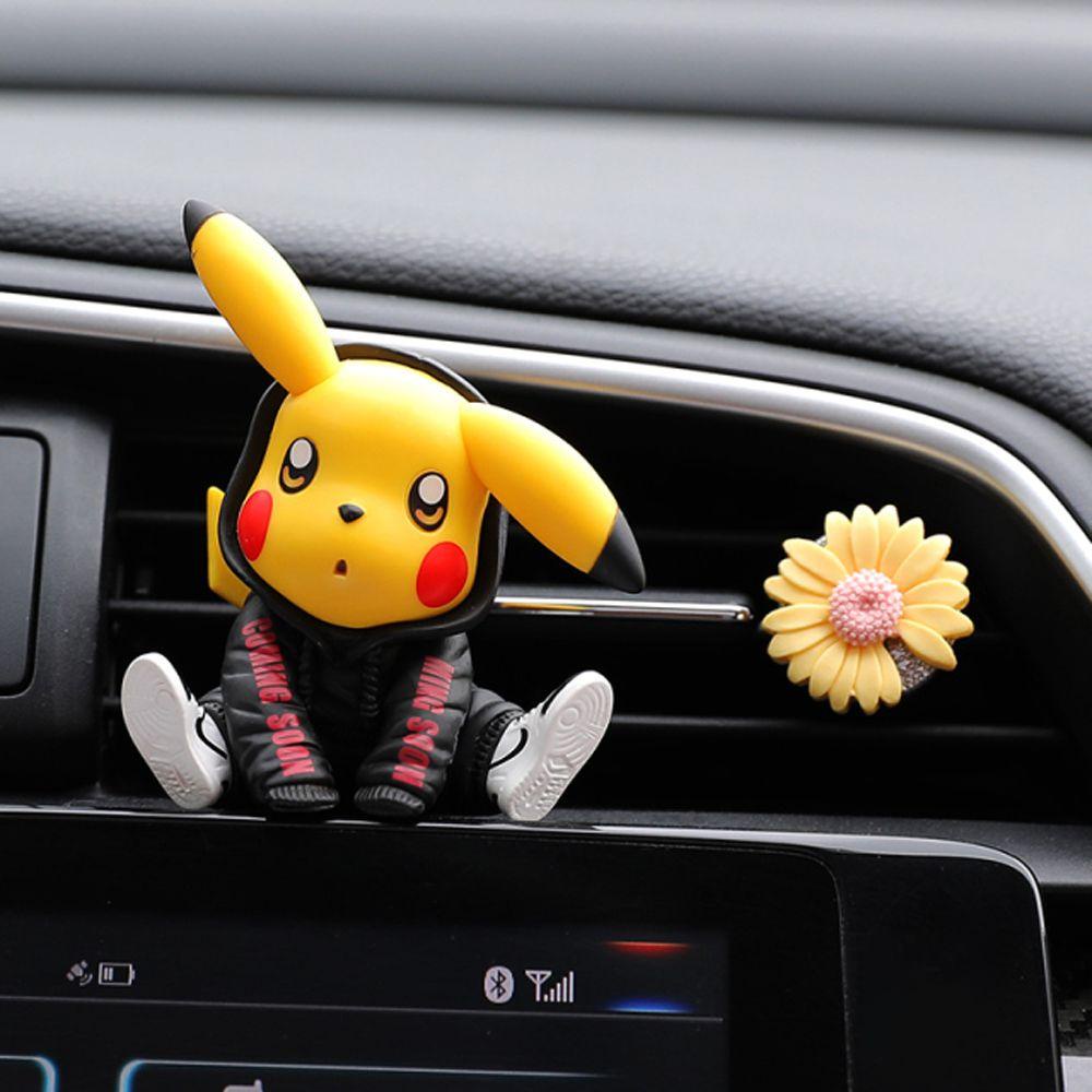 Máy Khuếch Tán Hương Thơm Gắn Điều Hòa Xe Hơi Hình Pikachu Đáng Yêu
