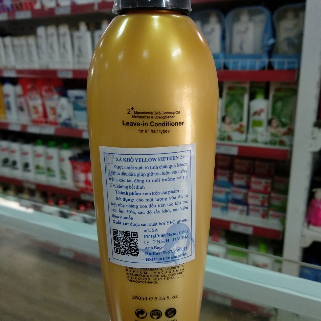 Kem Xả Khô Nuôi Dưỡng Tóc Yellow Fifteen 2+ 250ml