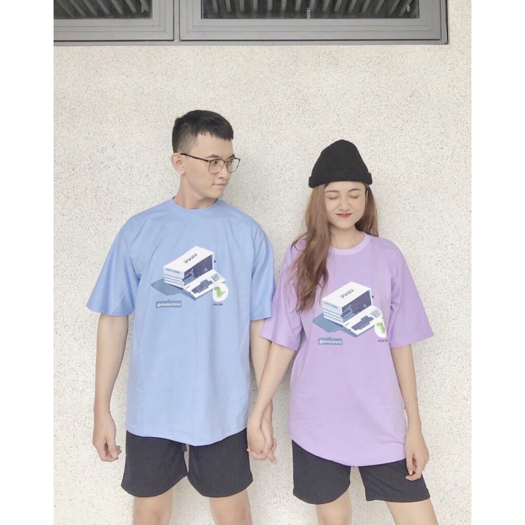 Áo Thun DAVI KHỦNG LONG 444 Ulzzang Unisex 1hitshop | BigBuy360 - bigbuy360.vn