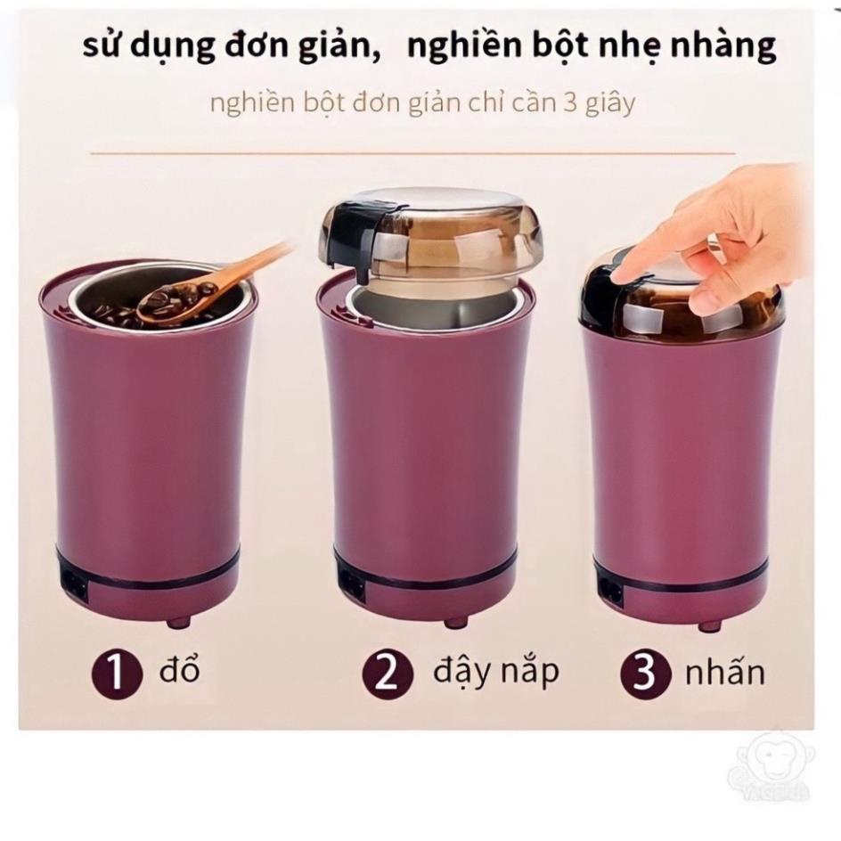 Máy xay hạt khô, máy xay bột ngũ cốc, cafe, xay các loại hạt cực nhanh chỉ từ 6 đến 18 giây